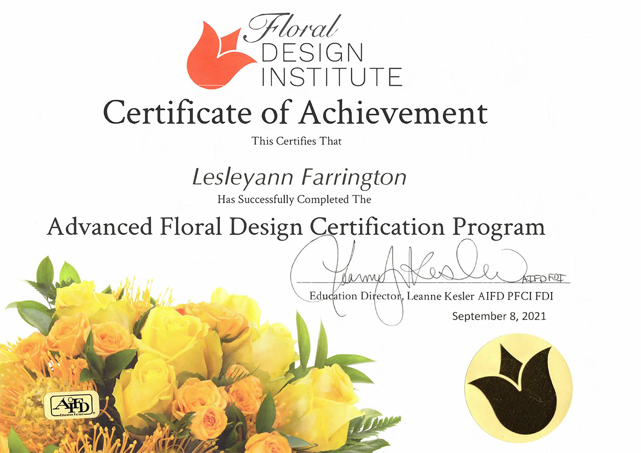 American Floristry Course The Floral Design Academy